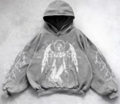 Hooded Printed Hip Hop Y2G Streetwear Sweatshirt